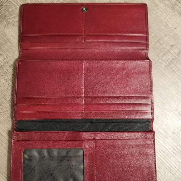 Tri-fold cowhide large card holder - Picture 2 of 4